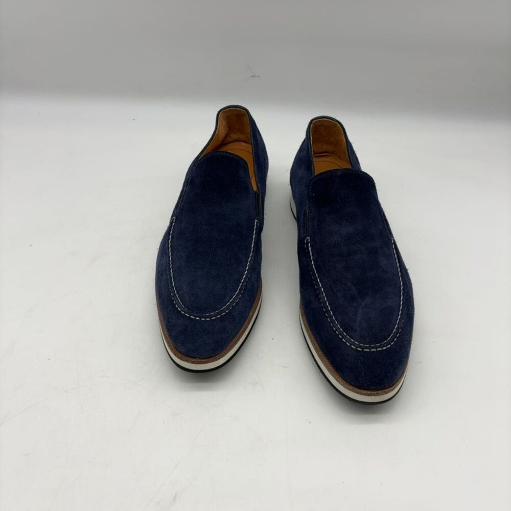 Bontoni Blue Suede Venetian Loafer Slip on Shoes